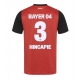 Bayer Leverkusen Piero Hincapie #3 Replike Domaci Dres 2024-25 Kratak Rukav